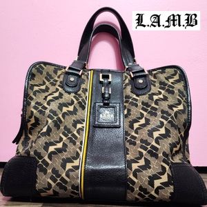 L.A.M.B. Purse - Black & tan